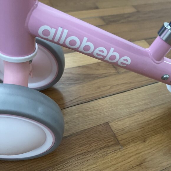 Allobebe Baby Balance Bike Small Toddler Trike 12-36 Months Baby Toddler Pink - Picture 2 of 9